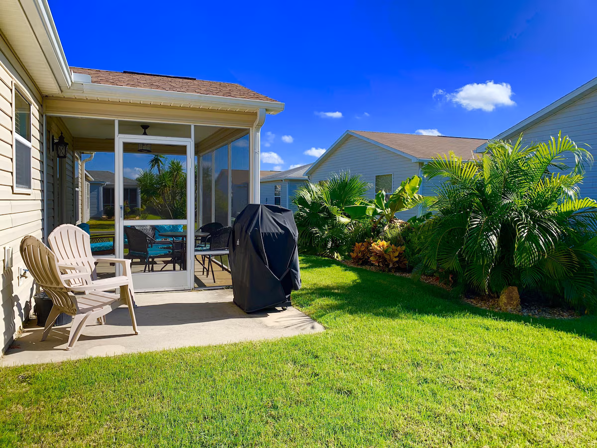 Private backyard